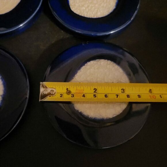 Set Of Four Handcrafted Ceramic Geode-Style Coasters - Picture 4 of 6